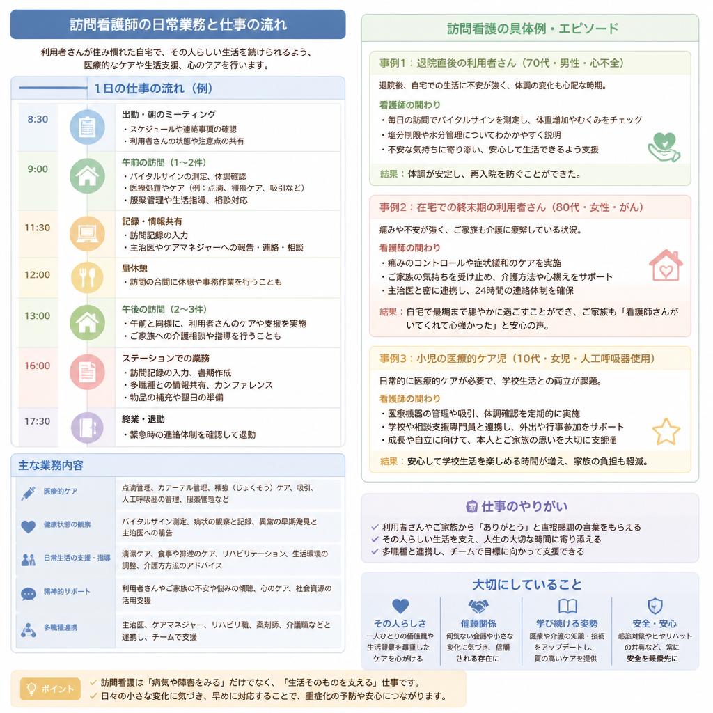 訪問看護の仕事の流れと日常業務
