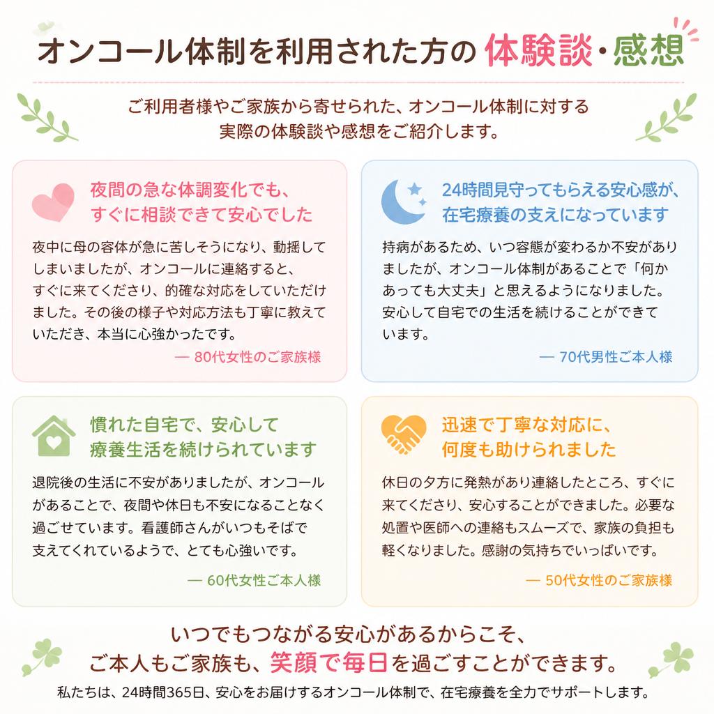患者さんの声