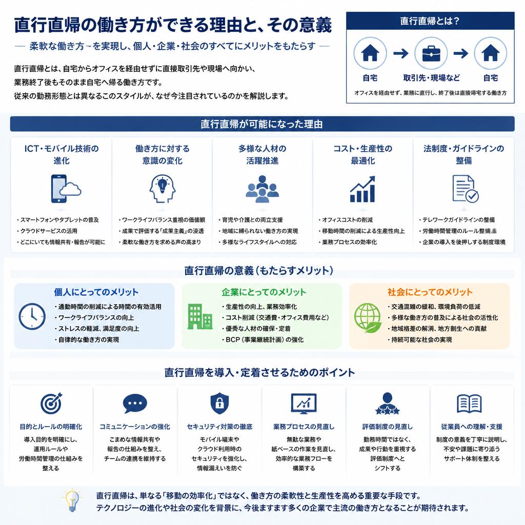 直行直帰のスタイル