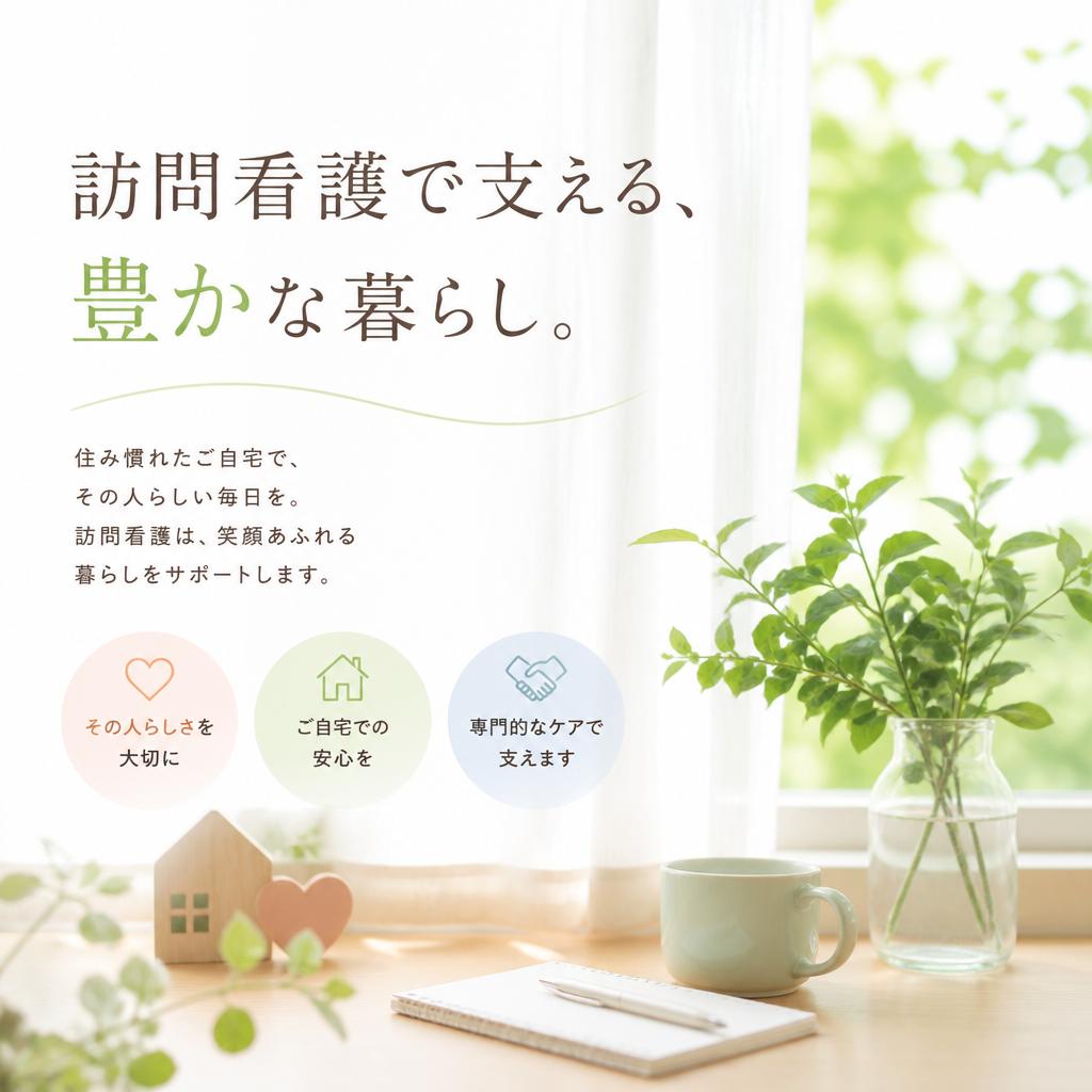 訪問看護で支える、豊かな暮らし。